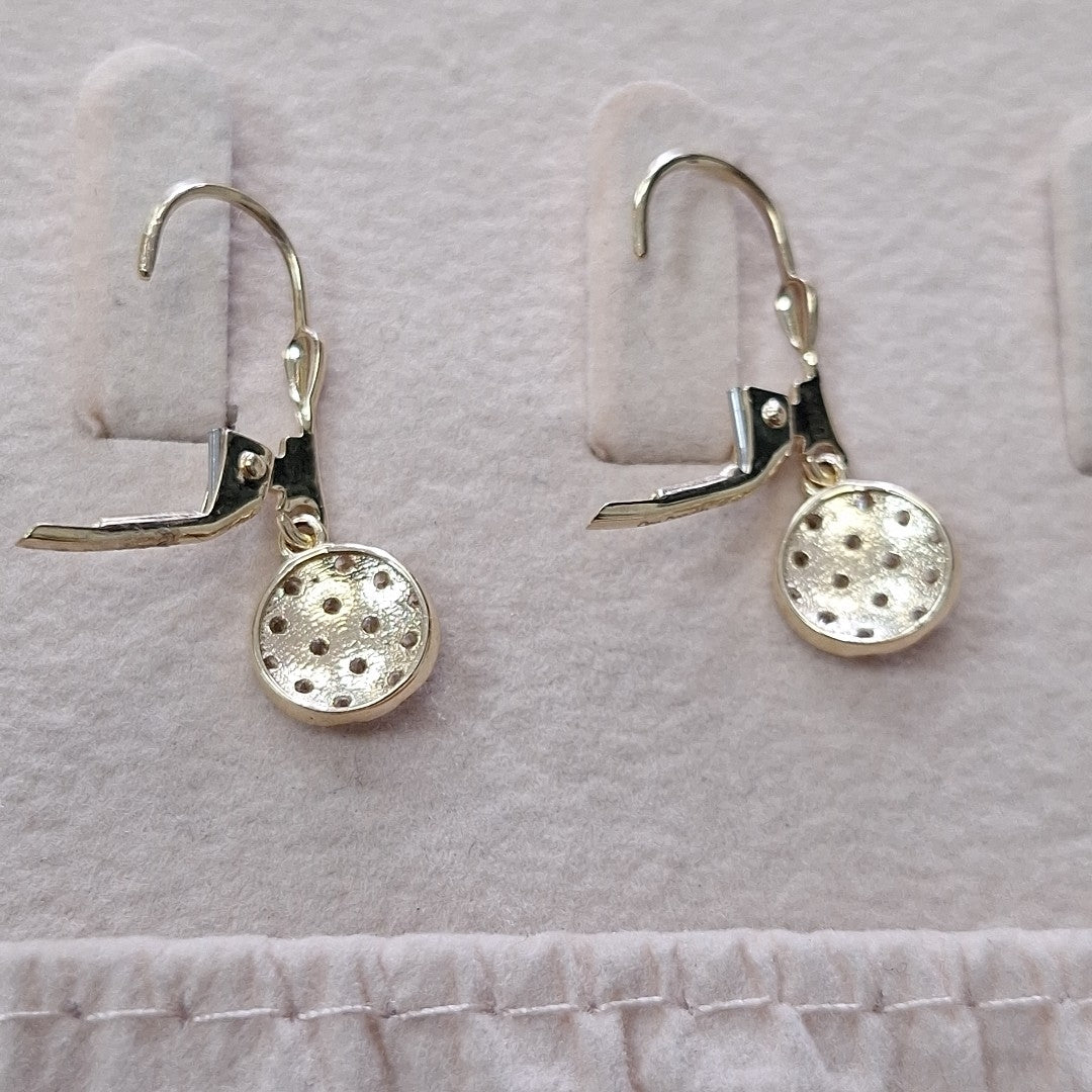BROQUELES ORO 14K 2.4 (NUEVO)