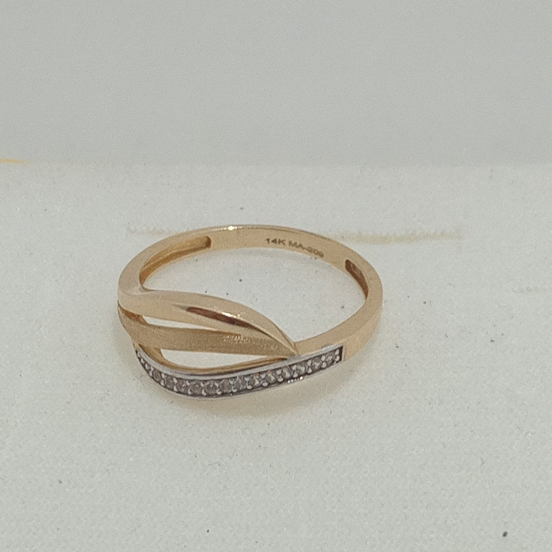ANILLOS DAMA ORO 14K 2 (NUEVO)