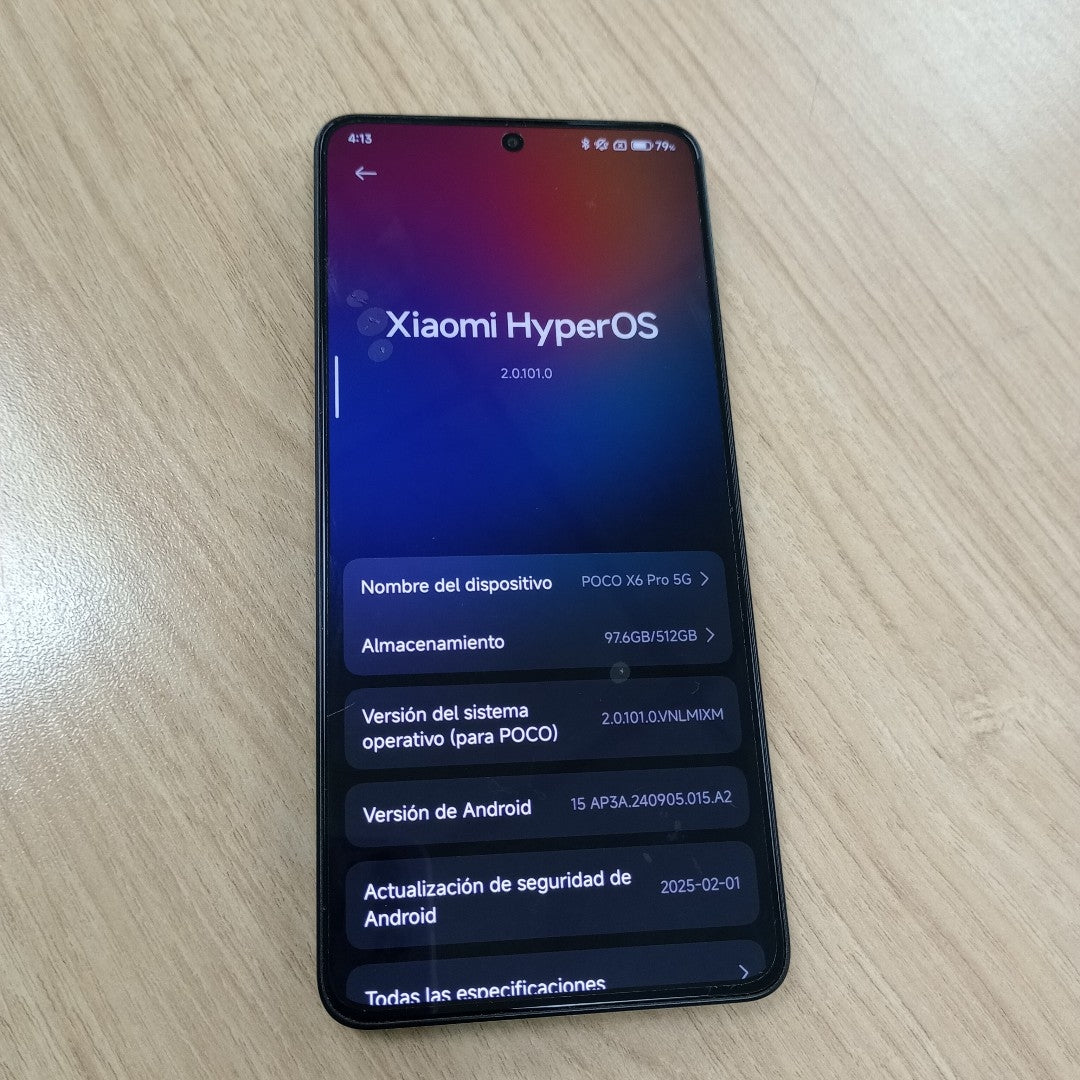 CELULAR XIAOMI POCO X6 PRO 2311DRK48G (2024) 512 GB 12 GB RAM (SEMINUEVO)