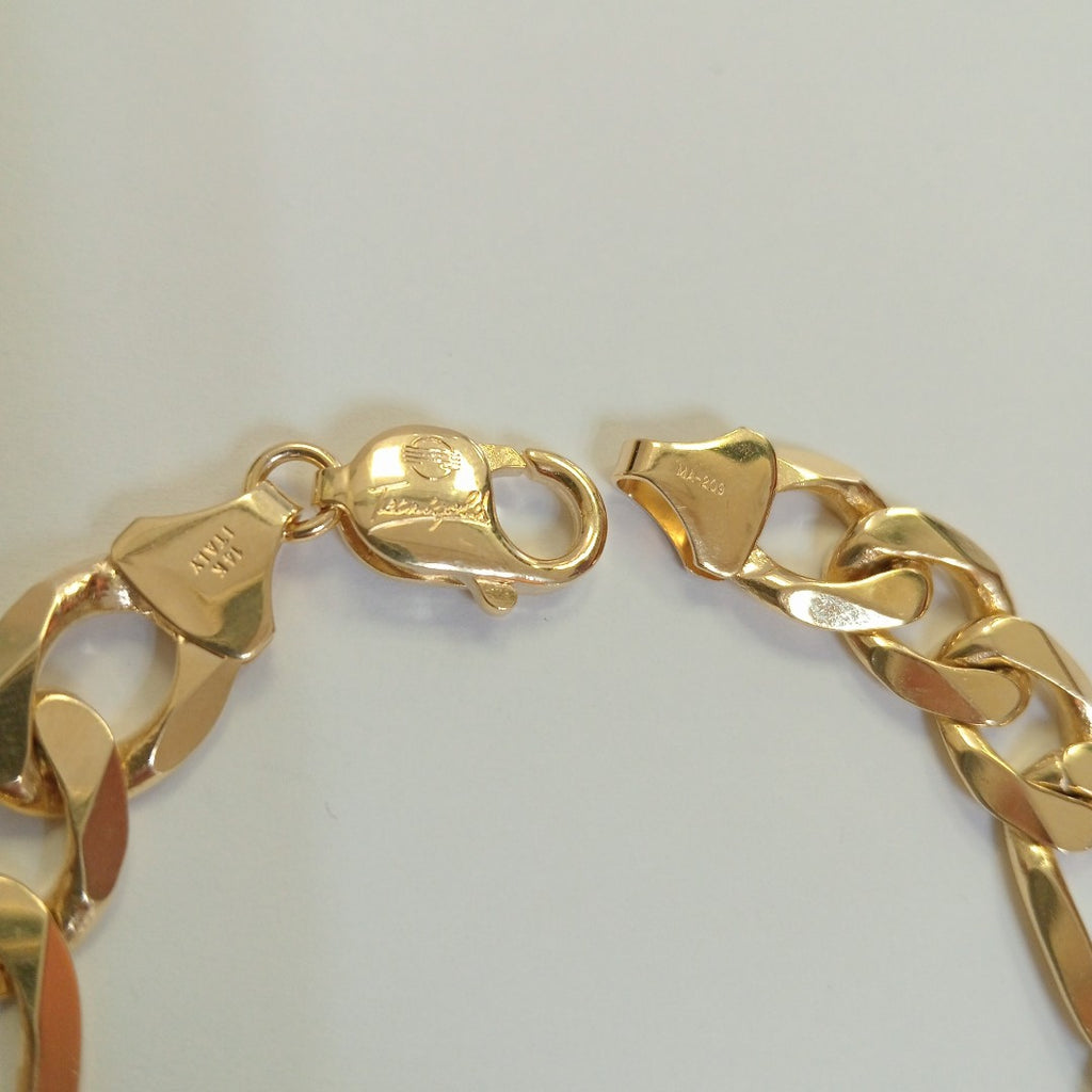 PULSERAS CABALLERO CARTIER 3*1 AMARILLA ORO 14K 34.9 (NUEVO)
