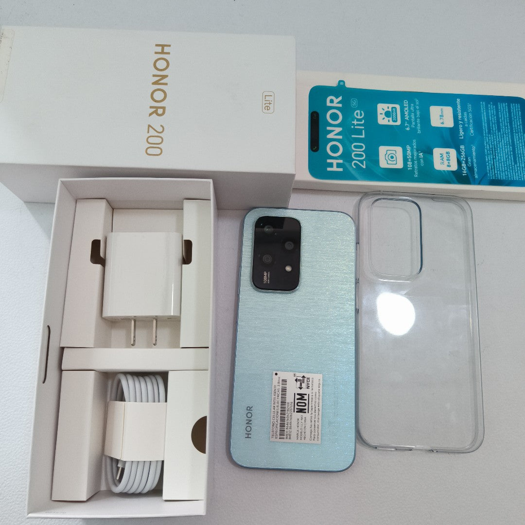 CELULAR HONOR 200 LITE LLY-NX3 (2024) 256 GB 8 GB RAM (SEMINUEVO)