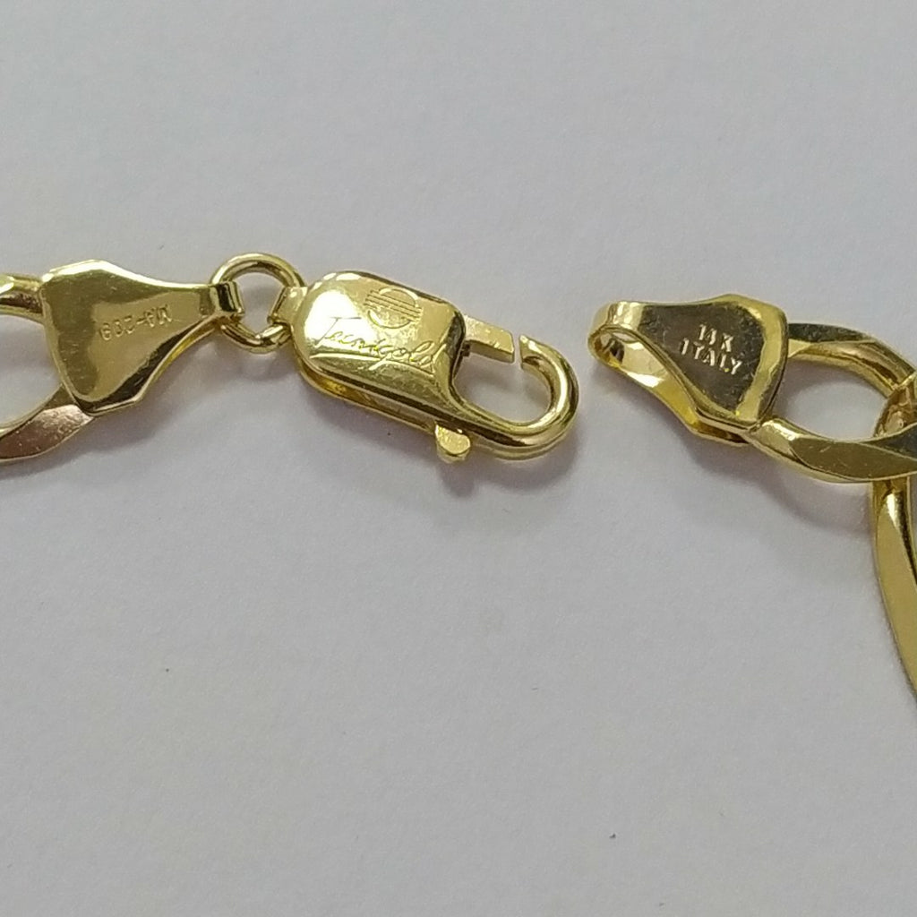 PULSERAS CABALLERO CARTIER 3*1 AMARILLA ORO 14K 14.4 (NUEVO)