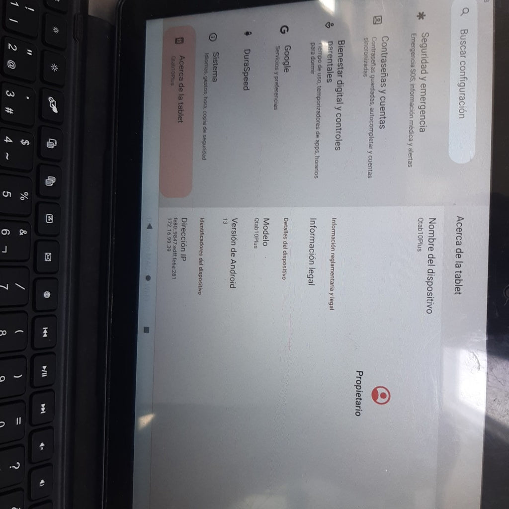 TABLETA COMPAQ QTAB10PLUS 128 GB 6 GB RAM (SEMINUEVO)