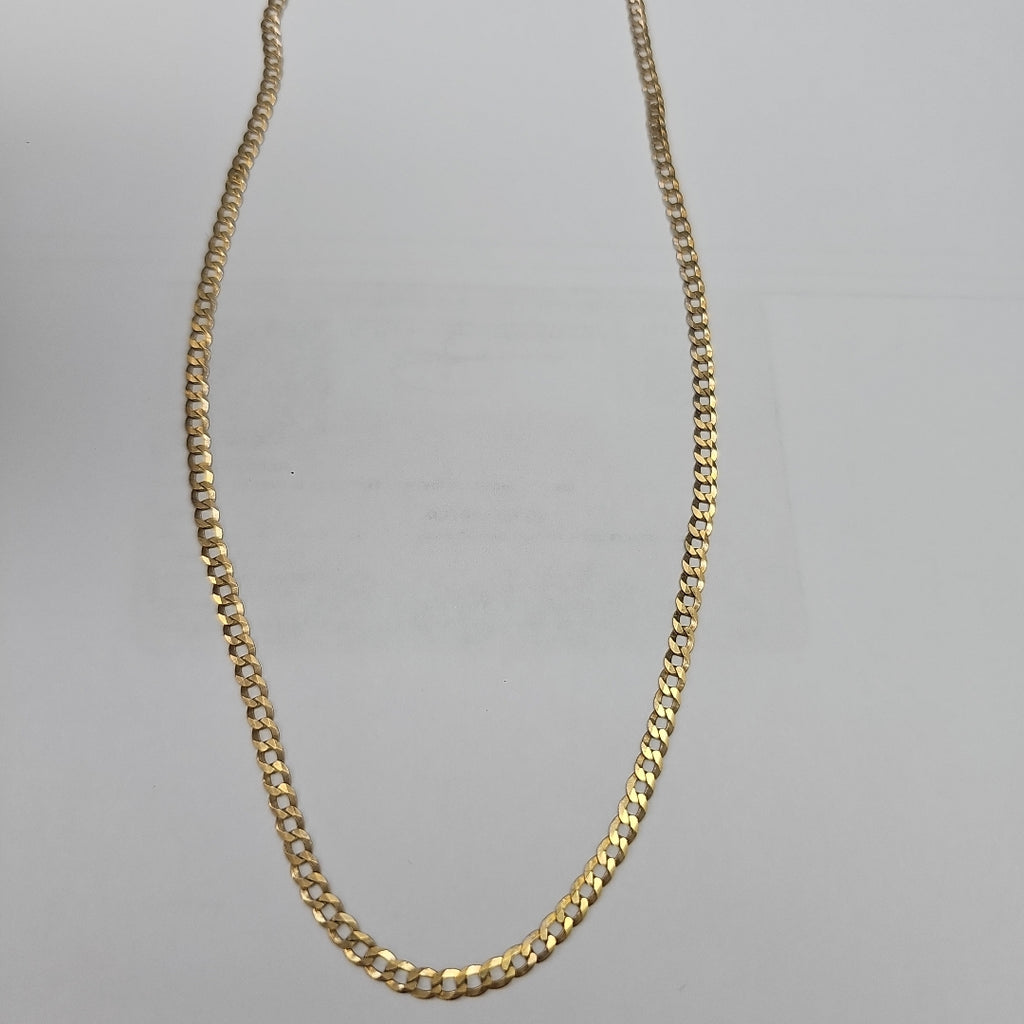 CADENAS BARBADA AMARILLA ORO 10K 5.7 (NUEVO)