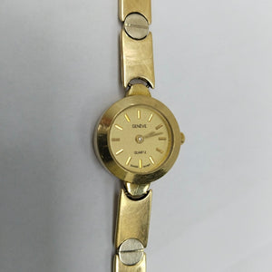 RELOJ CAJA ACERO PULSO ORO. ORO. 10 K 21.2 GRMS (SEMINUEVO)