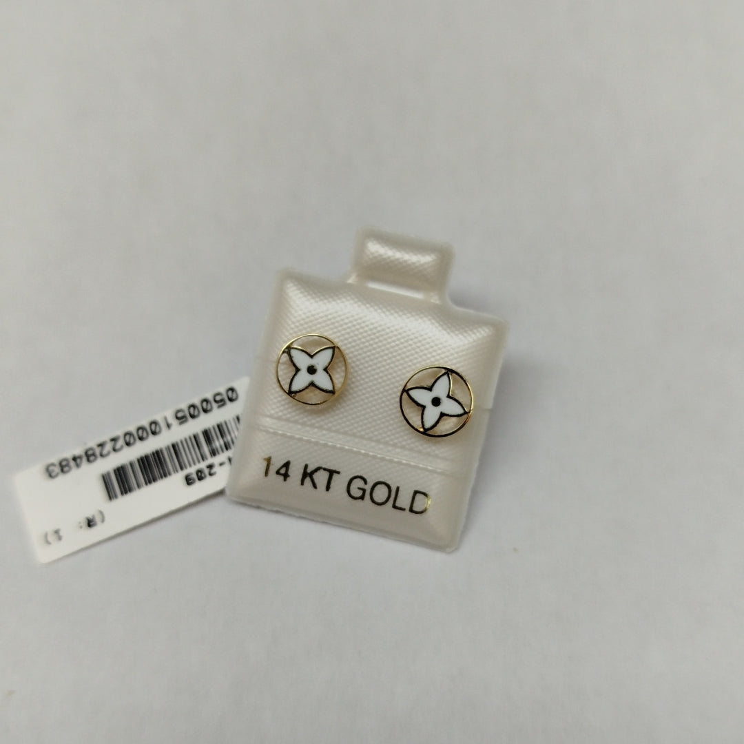 BROQUELES ORO 14K 1.1 (NUEVO)