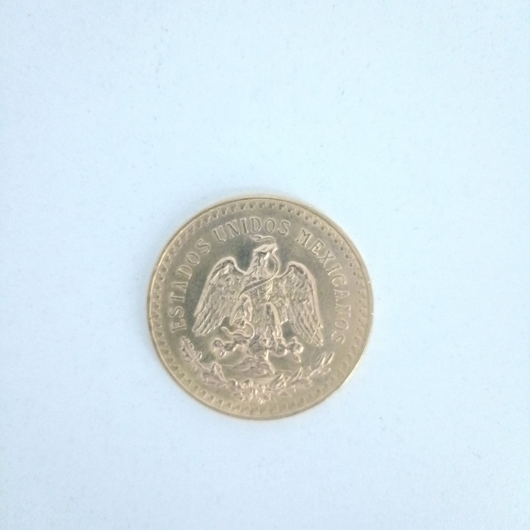 K1 41.6 GRMS - DESC.  0 GRAMOS - 21 K - AVALÚO  71884.8 * * IDENTIFICACIÓN  MONEDA NOMINATIVA. * MONEDAS PESOS  50 PESO (SEMINUEVO)