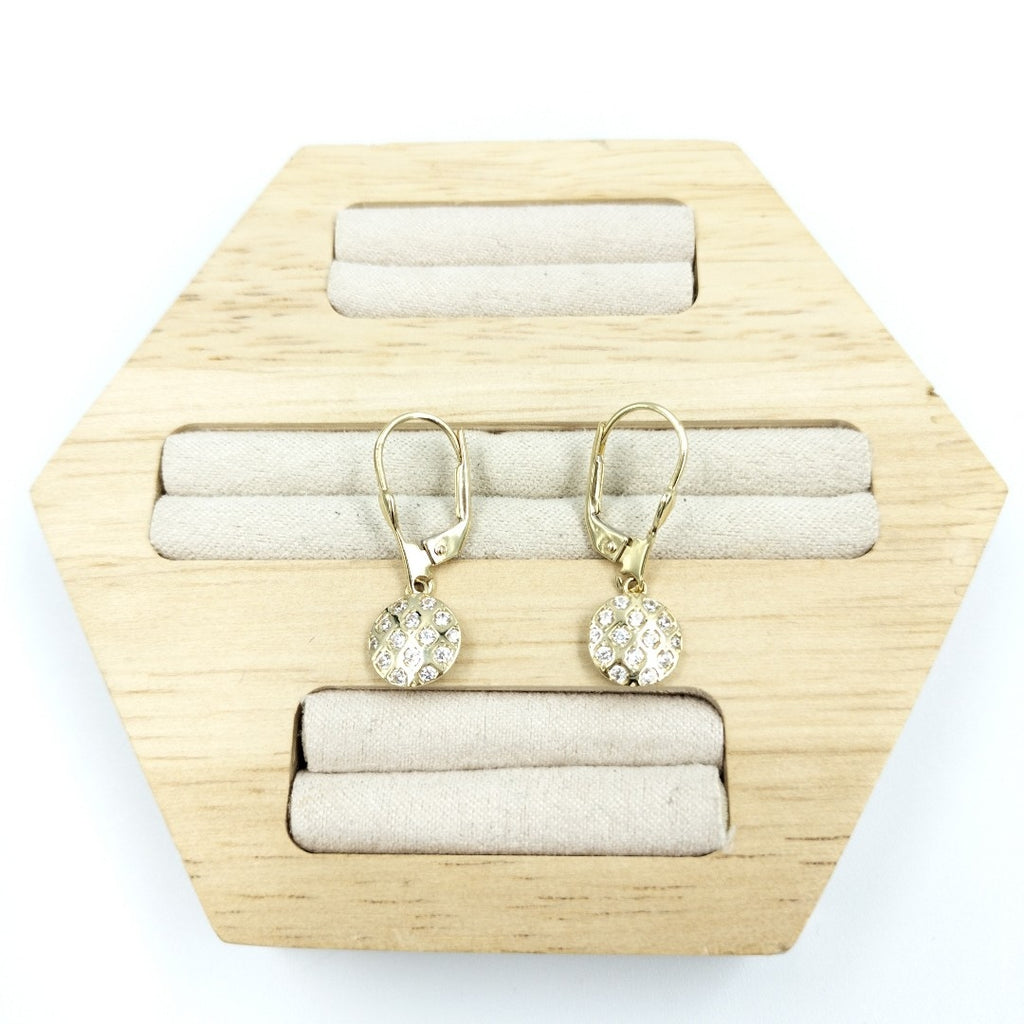 BROQUELES ORO 14K 2.3 (NUEVO)