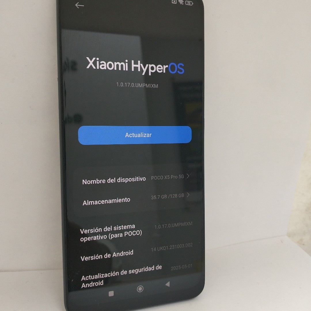 CELULAR XIAOMI POCO X5 22111317PG (2023) 128 GB 6 GB RAM (SEMINUEVO)