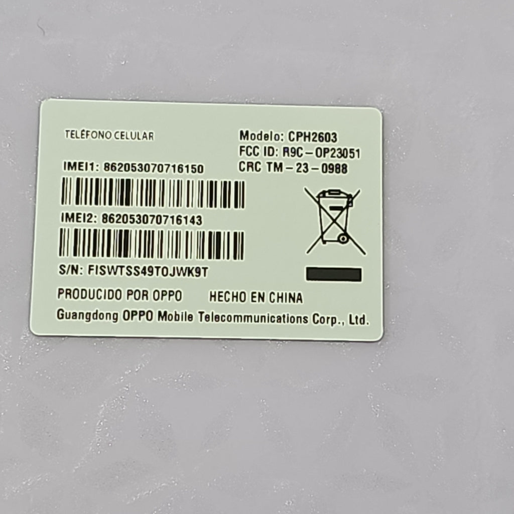 CELULAR OPPO  RENO11F 5G CPH2603 (2024) 256 GB 8 GB RAM (SEMINUEVO)