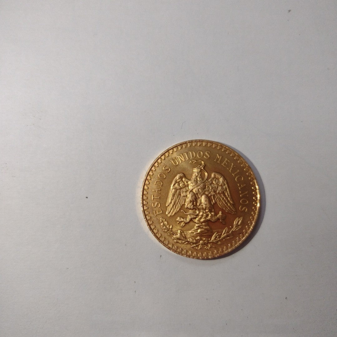 Moneda Centenario Cincuenta Pesos Oro Mexicano 21.6K