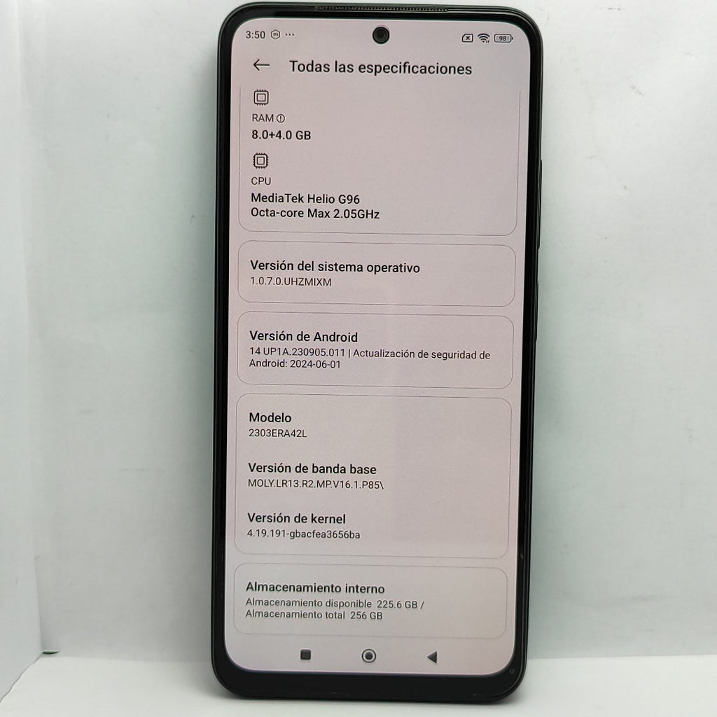 CELULAR XIAOMI REDMI NOTE 12S 2303ERA42L (2023) 256 GB 8 GB RAM