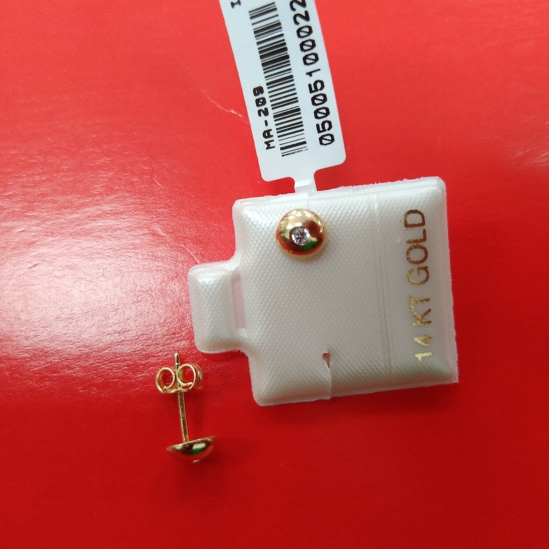 BROQUELES ORO 14K 0.9 (NUEVO)