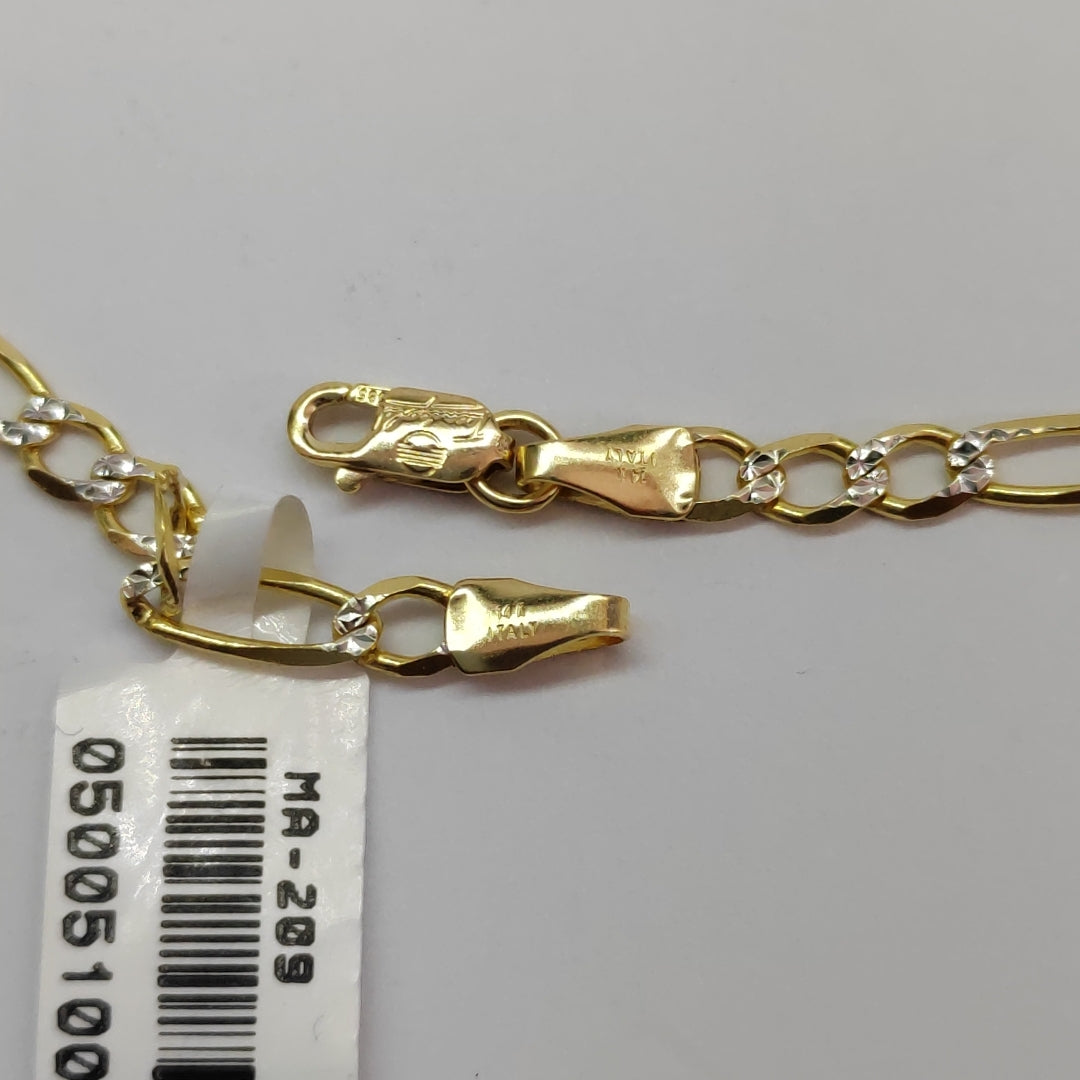 CADENAS CARTIER 3*1 DIAMANTADA ORO 14K 8.1 (NUEVO)