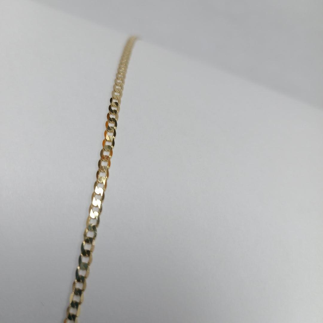 CADENAS BARBADA AMARILLA ORO 14K 2.7 (NUEVO)