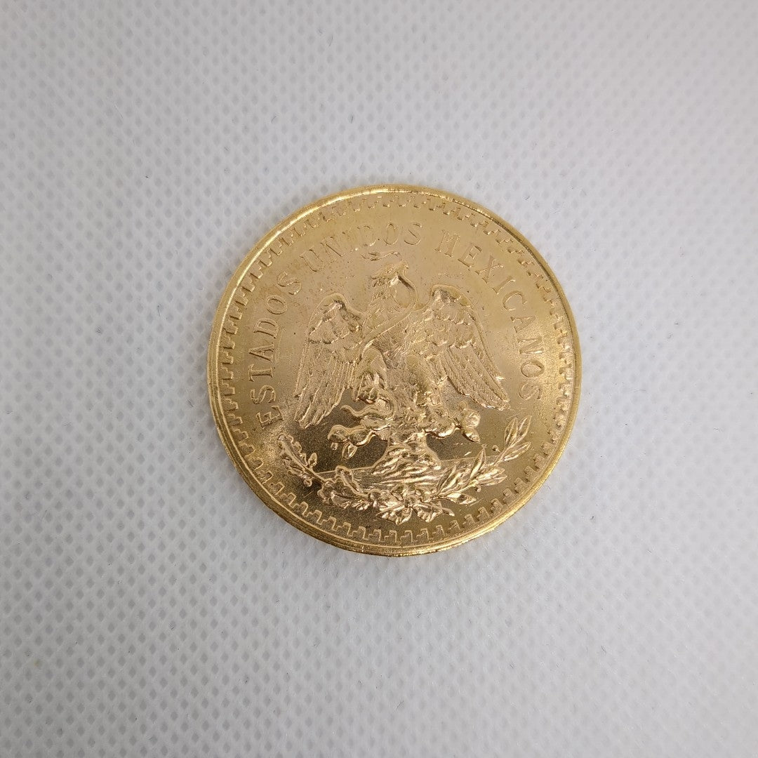 Moneda Centenario Cincuenta Pesos Oro Mexicano 21.6K