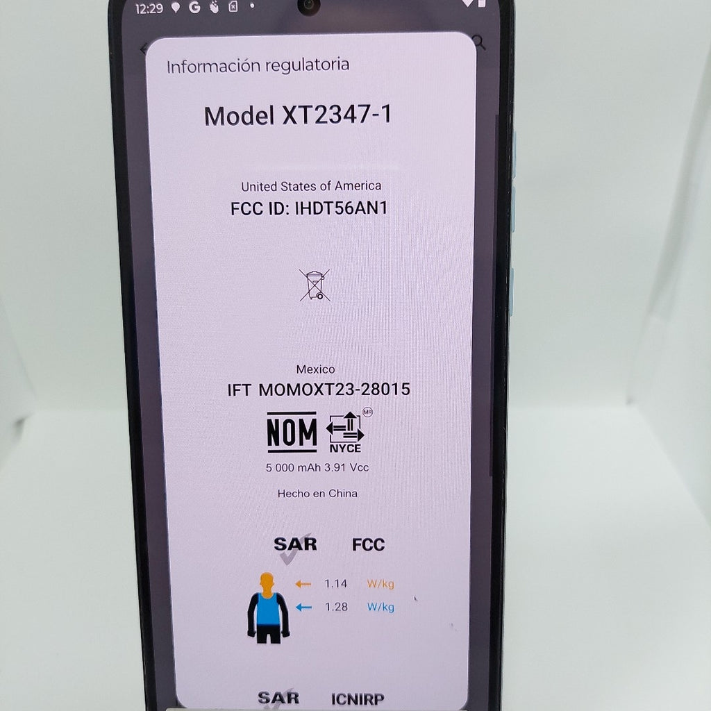 CELULAR MOTOROLA MOTO G84 XT2347-1 (2023) 256 GB 8 GB RAM (SEMINUEVO)
