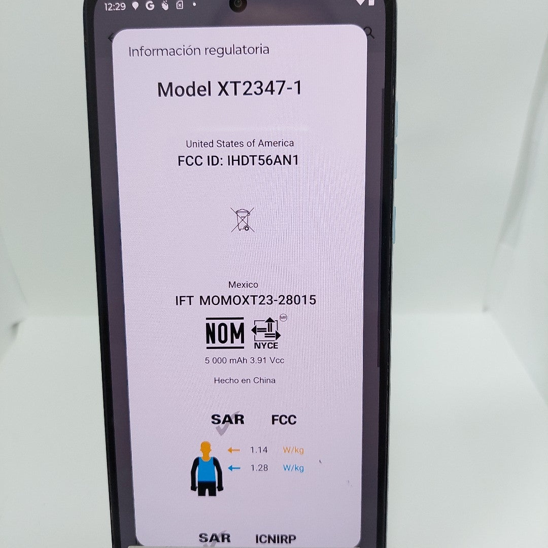 CELULAR MOTOROLA MOTO G84 XT2347-1 (2023) 256 GB 8 GB RAM (SEMINUEVO)