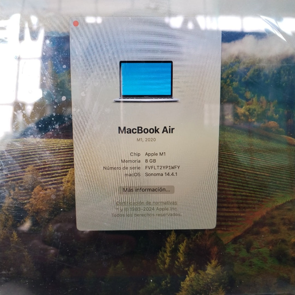 LAPTOP APPLE MACBOOK AIR 13" 2020 3.2 A2337 256 GB SSD 8 GB RAM (SEMINUEVO)