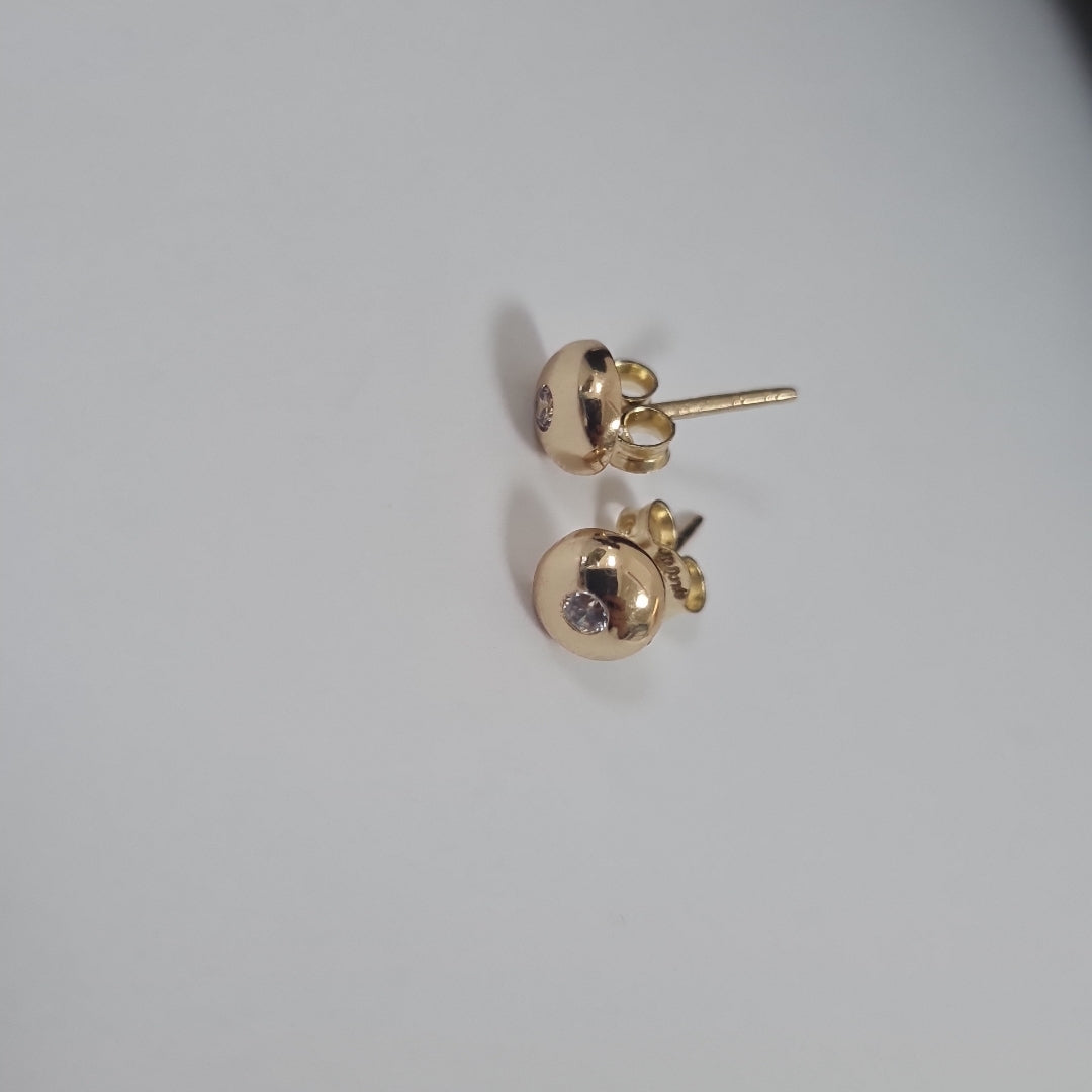 BROQUELES ORO 14K 1 (NUEVO)