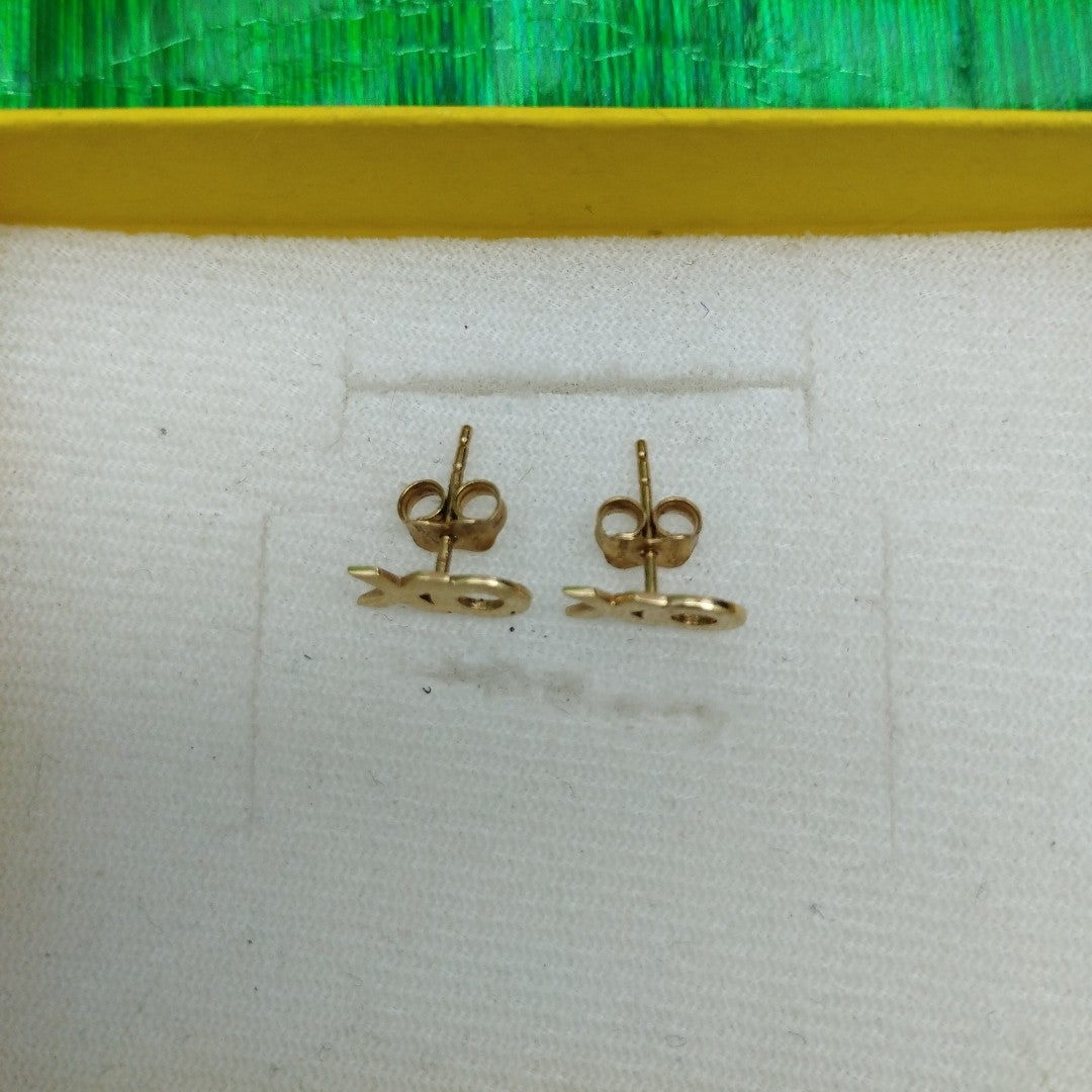 10049ARE05500B855 FRD18 ARETES ORO 14K 1.2GRS (NUEVO)