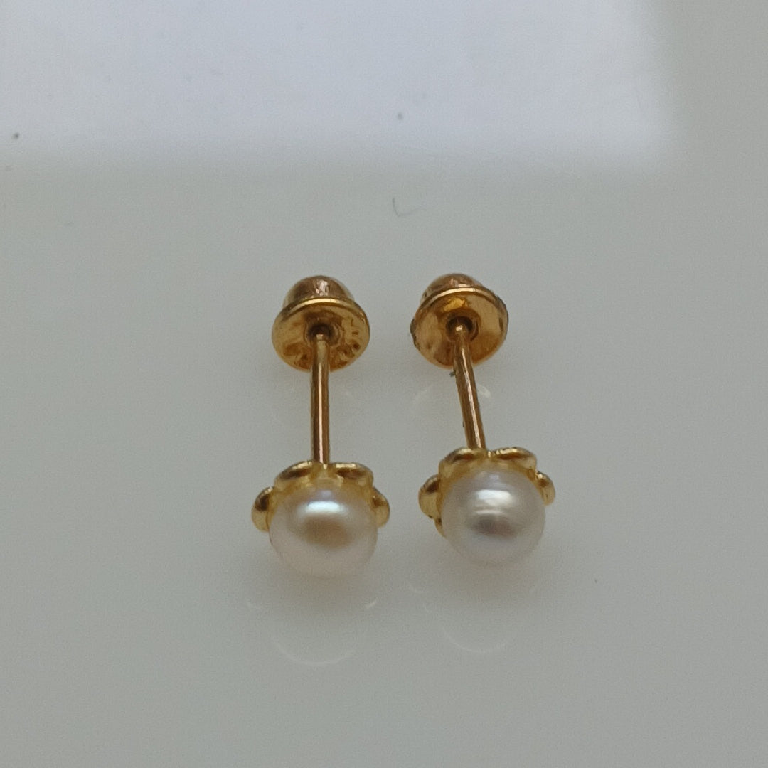 BROQUELES ORO 14K 1 (NUEVO)