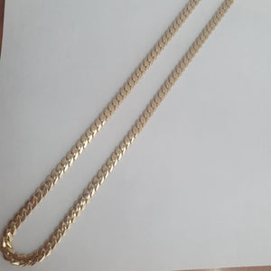 CADENAS BARBADA AMARILLA ORO 14K 31.7 (NUEVO)