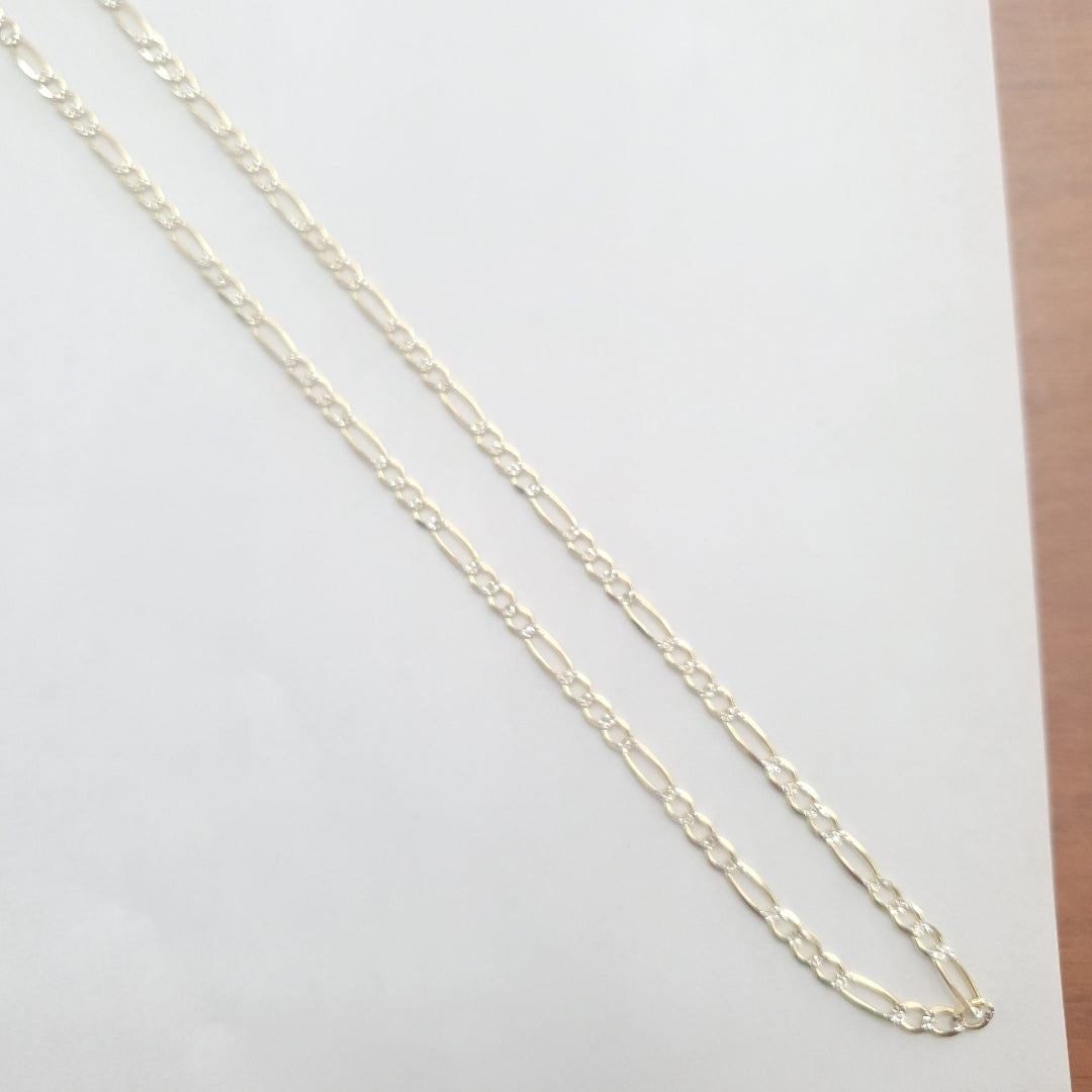 CADENAS CARTIER 3*1 DIAMANTADA ORO 14K 7.5 (NUEVO)