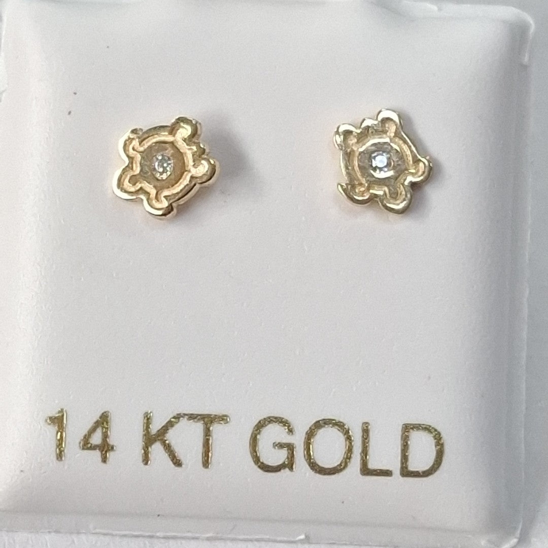BROQUELES ORO 14K 1 (NUEVO)