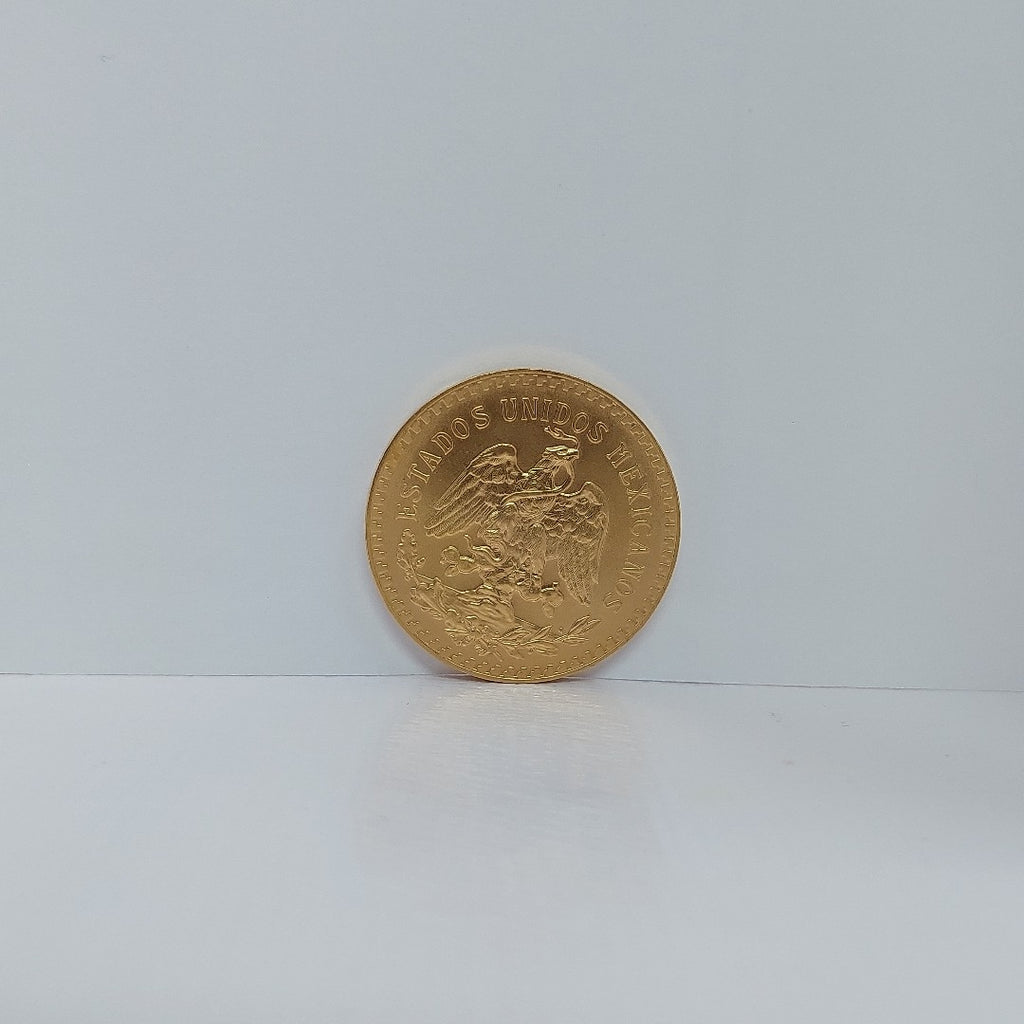 K1 41.6 GRMS - DESC.  0 GRAMOS - 21 K - AVALÚO  76377.6 * * IDENTIFICACIÓN  MONEDA NOMINATIVA. * MONEDAS PESOS  50 PESO (SEMINUEVO)