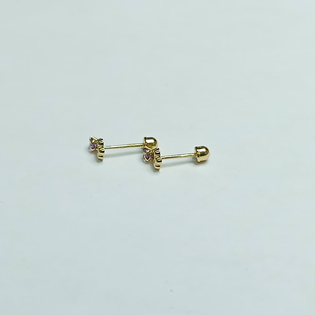 BROQUELES ORO 14K 1 (NUEVO)