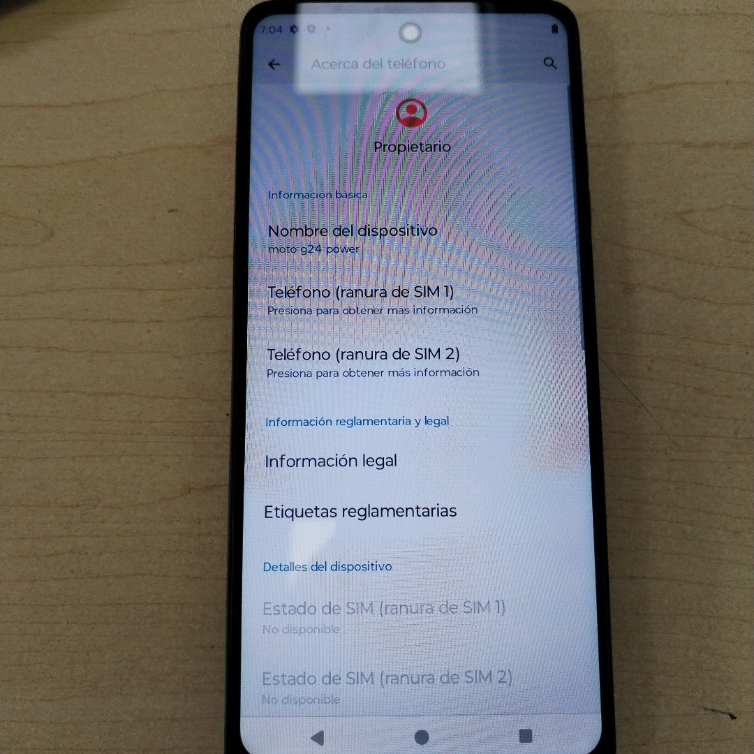 CELULAR MOTOROLA MOTO G24 POWER XT2425-1 (2024) 256 GB 8 GB RAM (SEMINUEVO)
