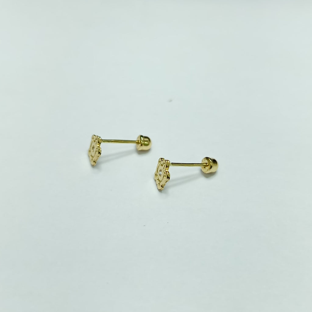 BROQUELES ORO 14K 1 (NUEVO)