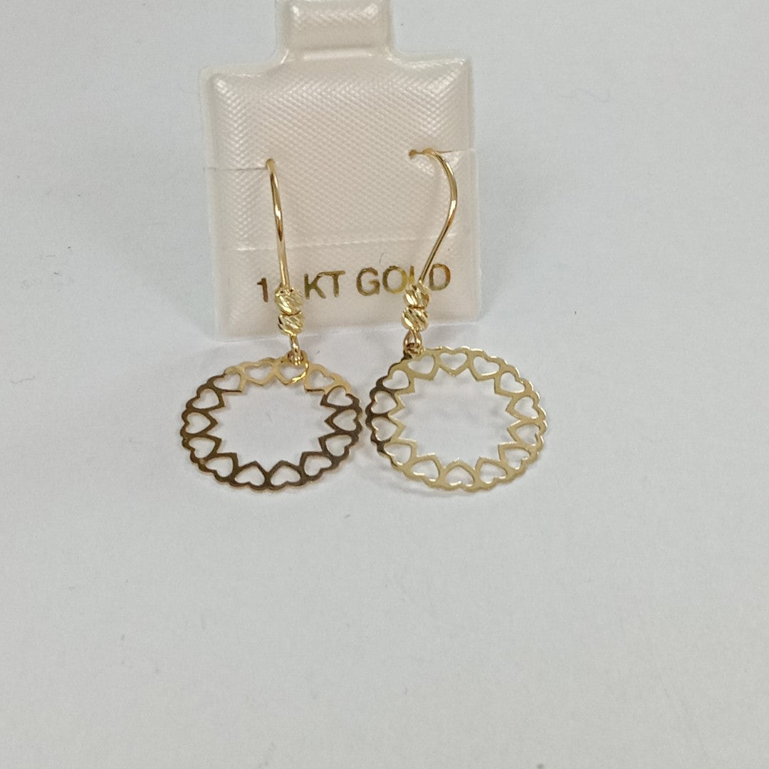 BROQUELES ORO 14K 1 (NUEVO)