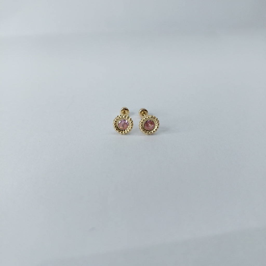 BROQUELES ORO 14K 1 (NUEVO)