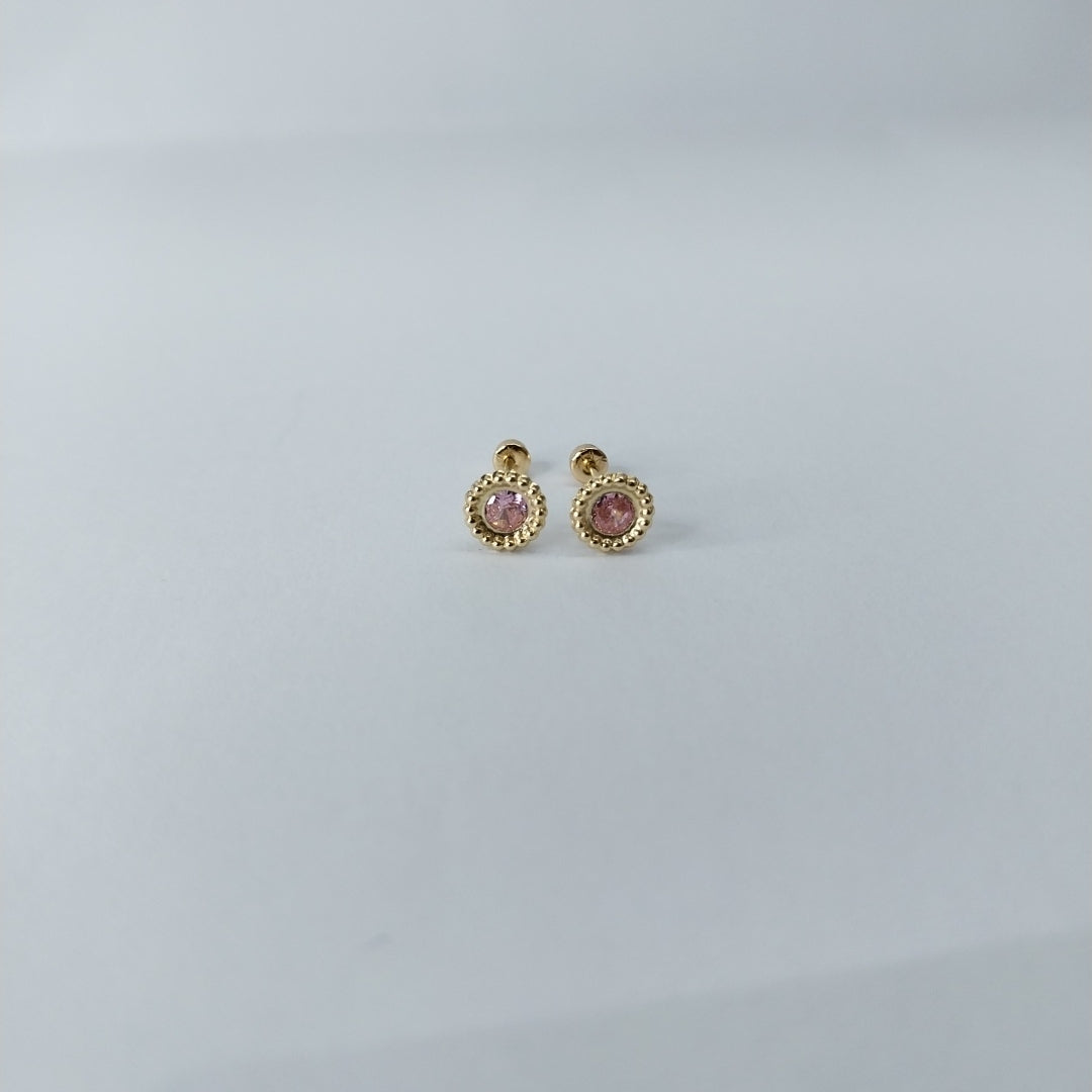 BROQUELES ORO 14K 1 (NUEVO)