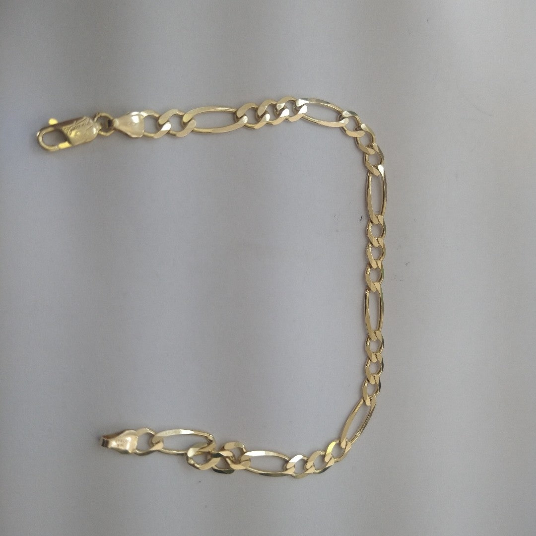 PULSERAS CABALLERO CARTIER 3*1 AMARILLA ORO 14K 6.8 (NUEVO)