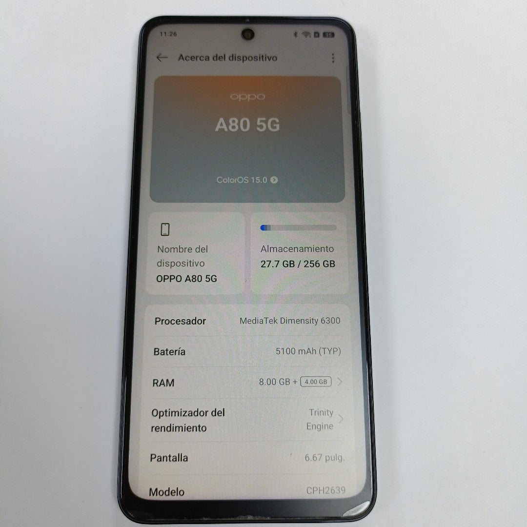CELULAR OPPO  A80 5G CPH2639 (2024) 256 GB 8 GB RAM (SEMINUEVO)