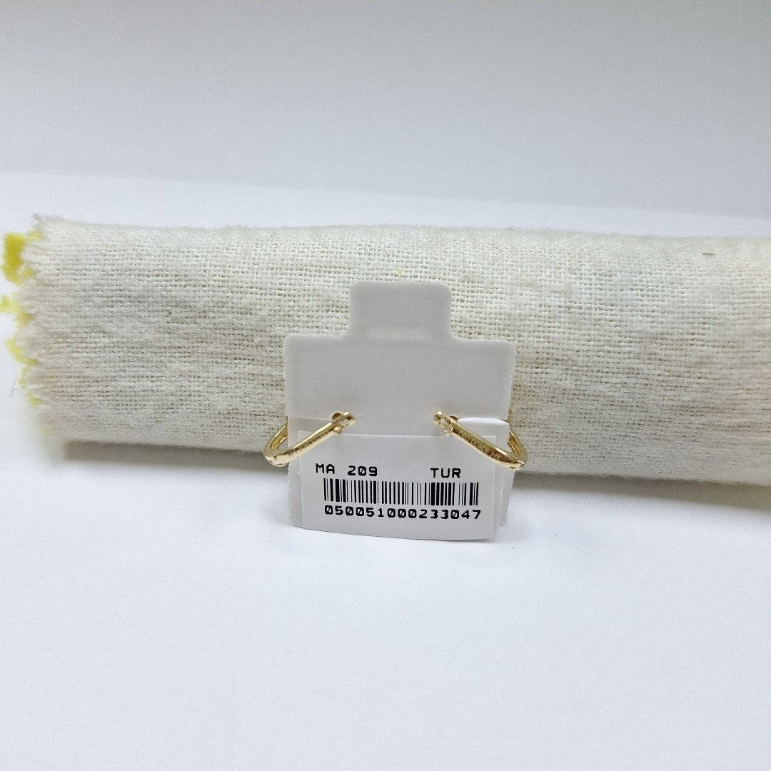 BROQUELES ORO 14K 1.2 (NUEVO)
