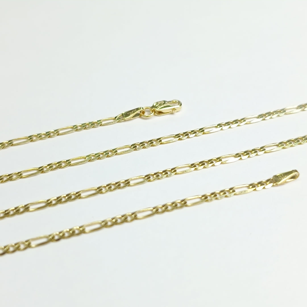 CADENAS CARTIER 3 1 AMARILLA ORO 10K 4.5 (NUEVO)