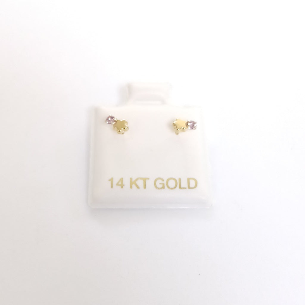 BROQUELES ORO 14K 1 (NUEVO)