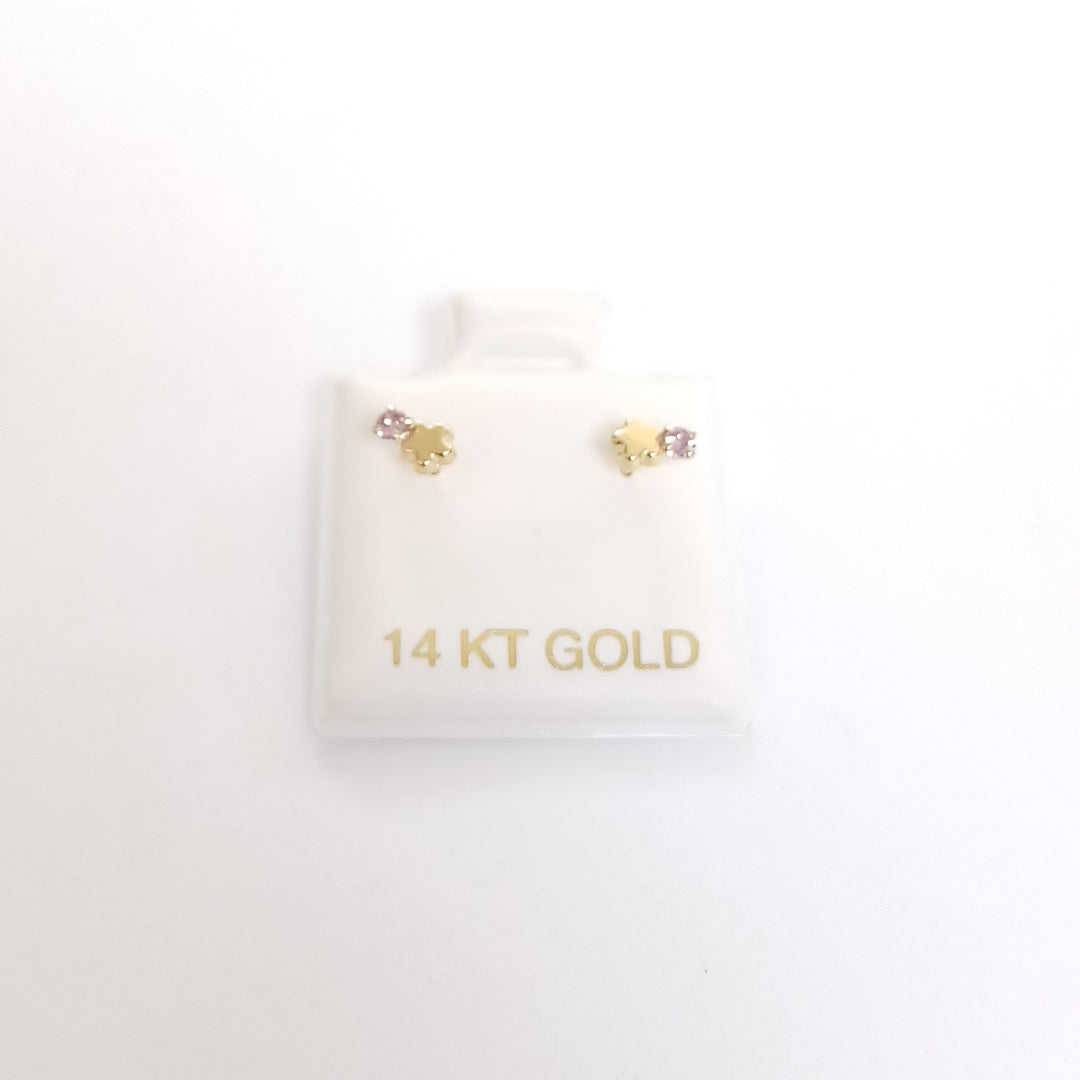 BROQUELES ORO 14K 1 (NUEVO)