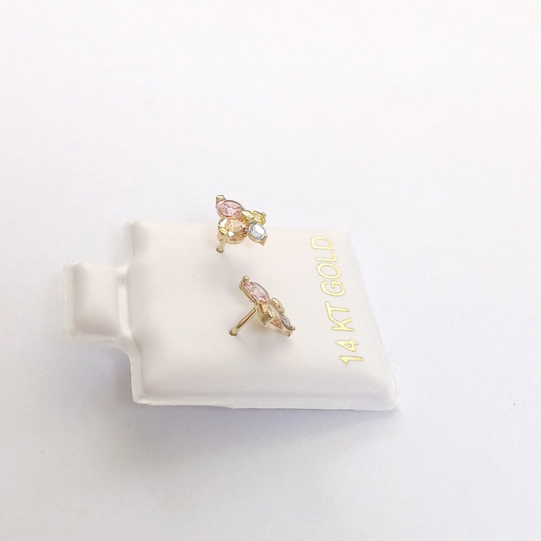 BROQUELES ORO 14K 1 (NUEVO)