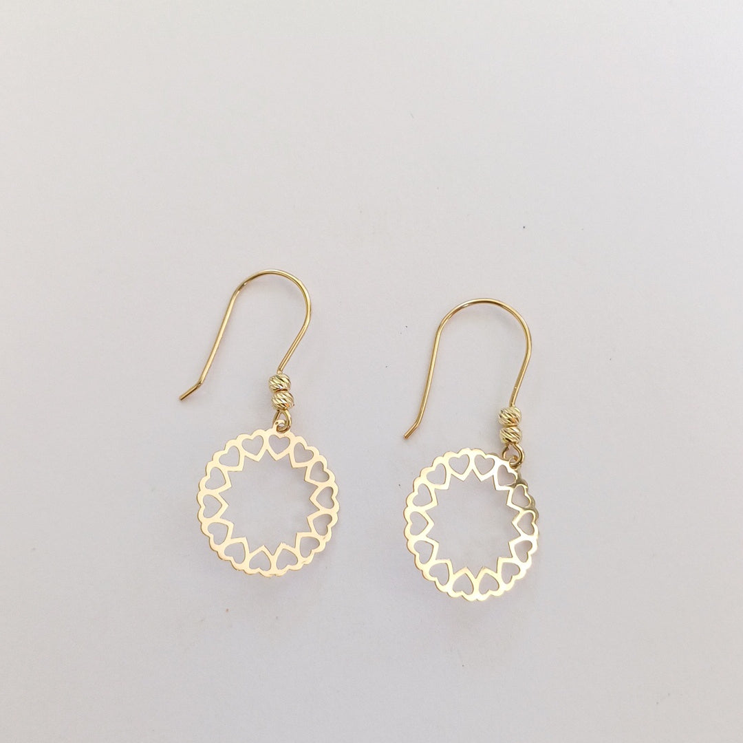 BROQUELES ORO 14K 1 (NUEVO)