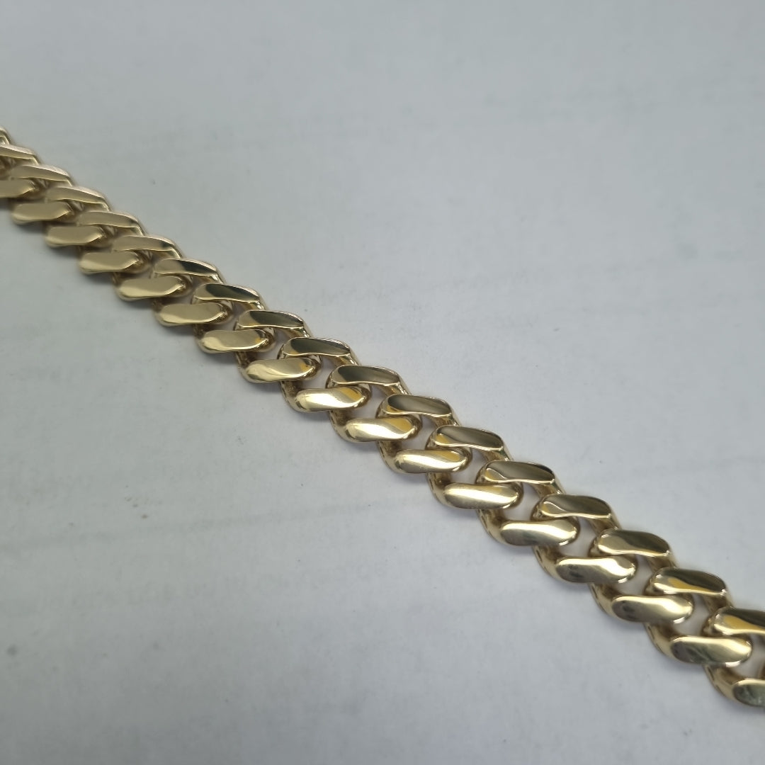 PULSERA CABALLERO MONACO ORO 14K 13.3 (NUEVO)