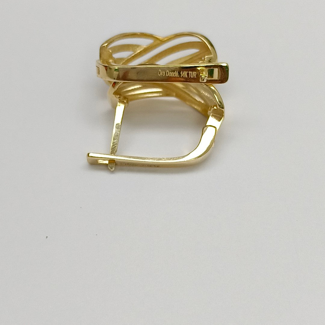 BROQUELES ORO 14K 3.7 (NUEVO)