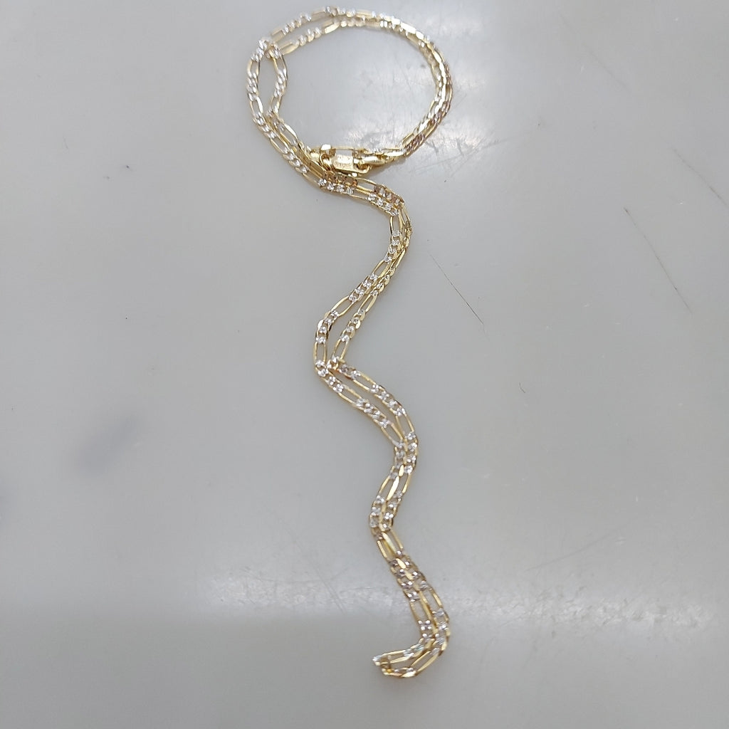 CADENAS CARTIER 3*1 DIAMANTADA ORO 14K 4.6 (NUEVO)
