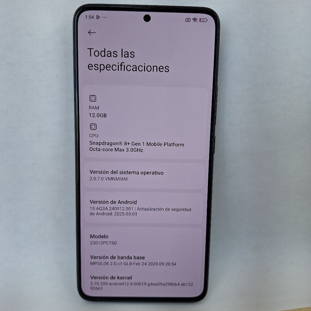 CELULAR XIAOMI POCO F5 PRO 23013PC75G (2023) 256 GB 12 GB RAM (SEMINUEVO)