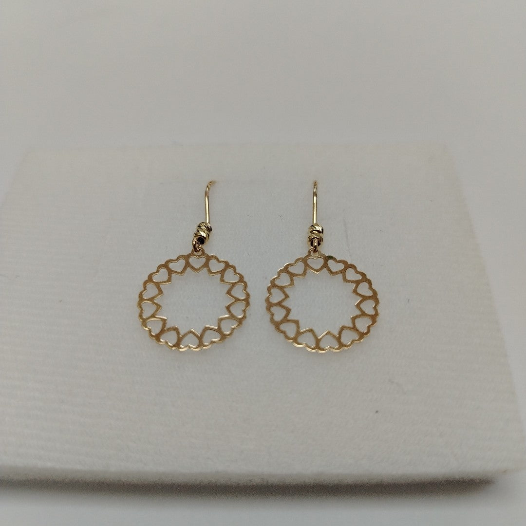 BROQUELES ORO 14K 1 (NUEVO)