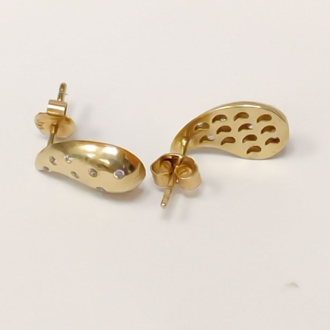 BROQUELES ORO 14K 2 (NUEVO)